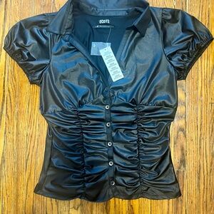 URBAN OUTFITTERS ECOTE BLOUSE RUCHED